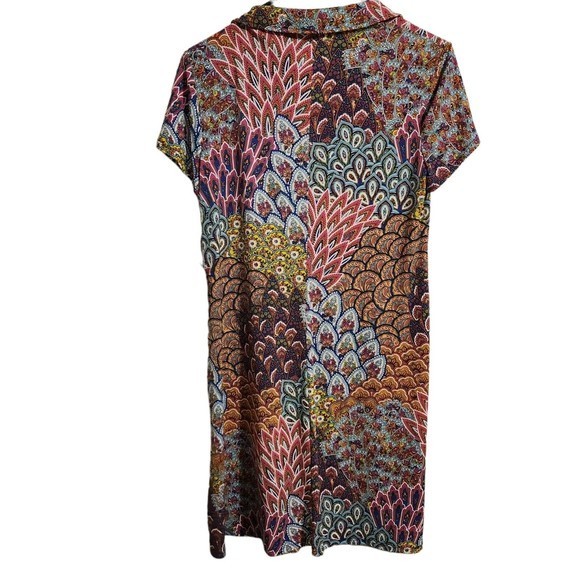 MSK Paisely Midi Shift Dress‎ Women's Size Small - Picture 2 of 4